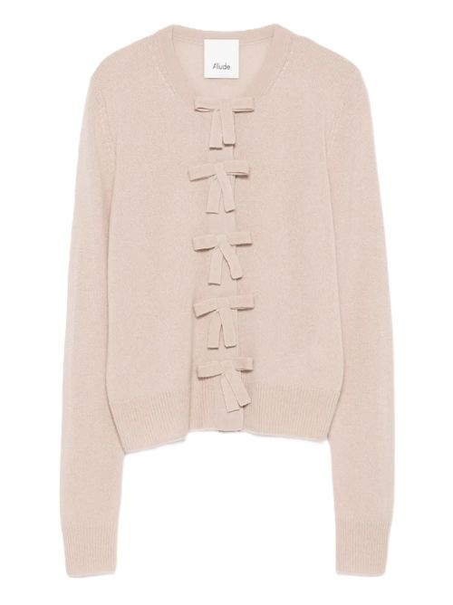 Allude Bow-detail Cashmere Cardigan beige Allude | 255/1113042 42